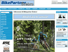 Tablet Screenshot of bikepartnerorebro.se
